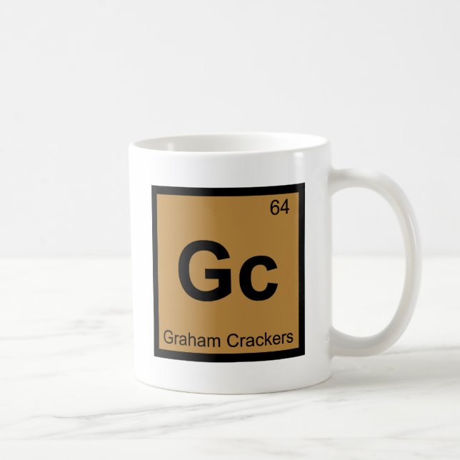 Gc - Graham Crackers Chemistry Periodic Table Coffee Mug (Right)