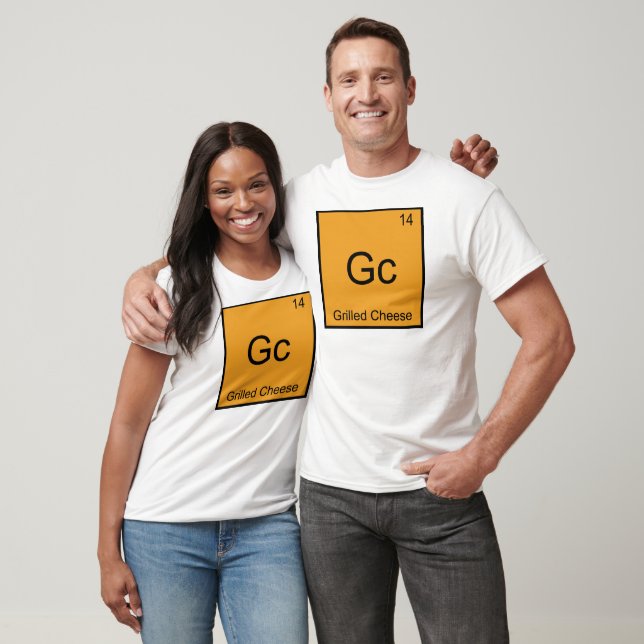 Gc - Grilled Cheese Funny Chemistry Element Symbol T-Shirt (Unisex)