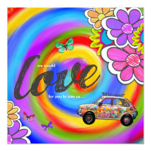 tie dye invitations zazzle
