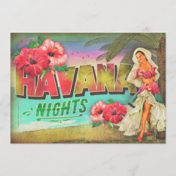 Gc Hot Havana Night Invitation by TheGreekCookie at Zazzle