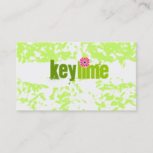 GC | Key Lime Grunge Business Card