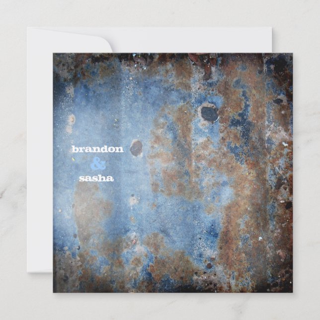 GC | Lusciously Rustic | Blue Invitation (Front)