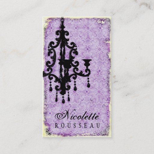 Customizable GC | Lustre Passionné - Pale Purple Business Card Template