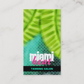 Gc | Miami Heat Wave Grunge Pink Business Card by TheGreekCookie at Zazzle