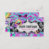 GC | Mon Trésor Turquoise Pink Business Card (Front/Back)