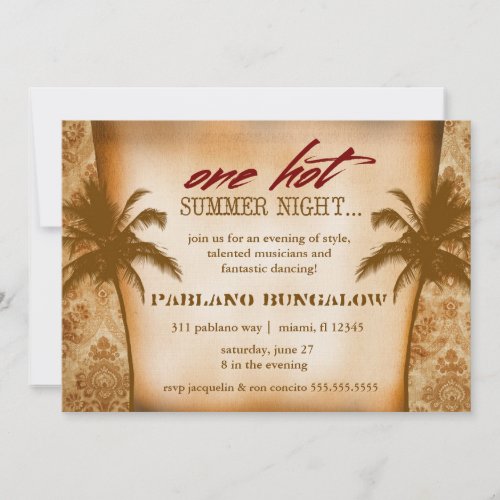 GC One Hot Summer Night Invitation