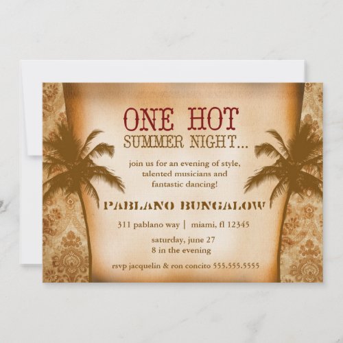 GC One Hot Summer Night Invitation