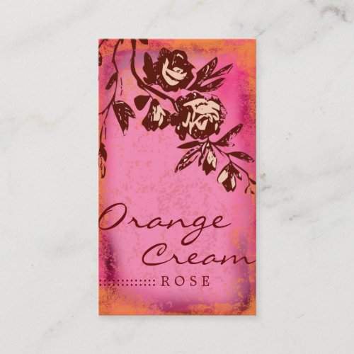 GC | Orange Cream Rose Business Card
