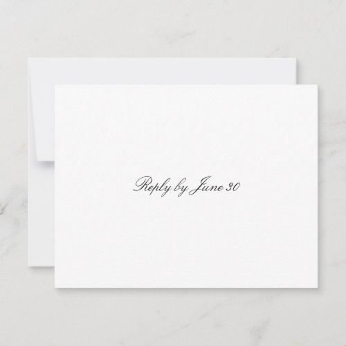 GC | Plain White RSVP