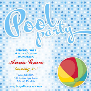 beach ball invitations zazzle