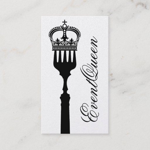 Customizable GC Queen Fork Business Card Templates