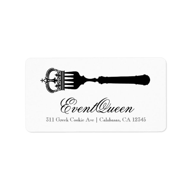 GC Queen Fork Label (Front)
