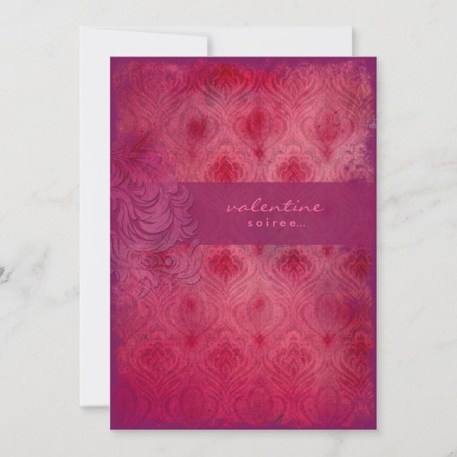 GC | Rouge Divine Valentine Vintage Invitation (Front)