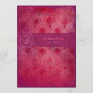 GC   Rouge Divine Valentine Vintage Invitation