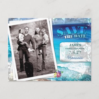 Gc | Save The Date Family Reunion-vintage Beach Announcement Postcard by TheGreekCookie at Zazzle