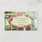 GC | Shabby Vintage Charm Chipped Paint Business Card (Back)