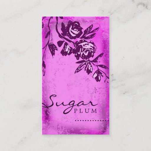 Customizable GC | Sugar Plum Rose Business Card