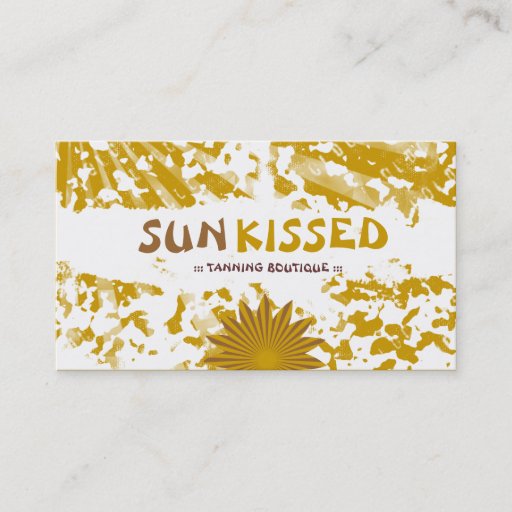 Customizable GC | Sun Kisssed Grunge &amp; Sun Rays Business Card Templates