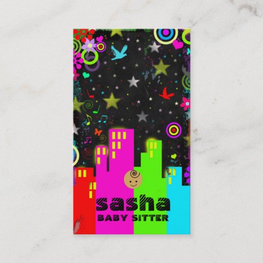 Customizable GC | Teen Entreprenuer Series - BABY SITTER Business Card Template