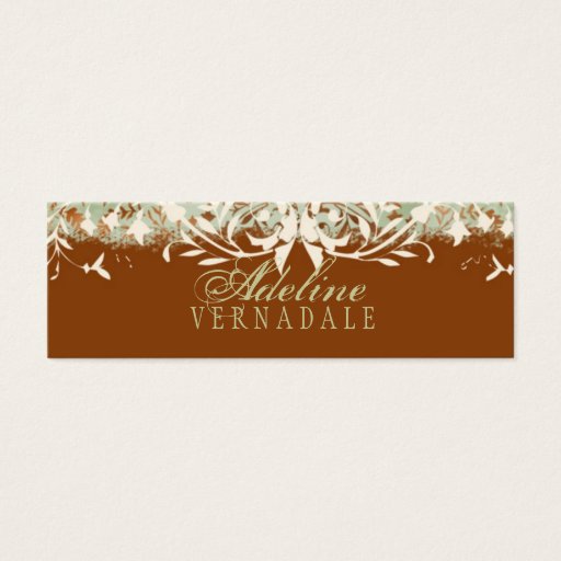 Customizable GC | Vintage Burnt Orange Hang Tag Business Card