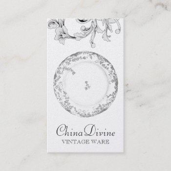 Gc Vintage China Divine Silverware Business Card by TheGreekCookie at Zazzle
