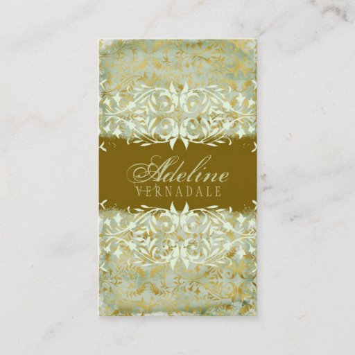 Customizable GC | Vintage Melon Gold Business Card