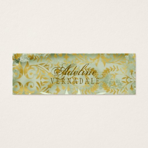 Customizable GC | Vintage Melon Gold Hang Tag Business Card Template