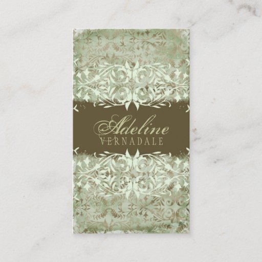 Customizable GC | Vintage Melon Sage Business Card Template