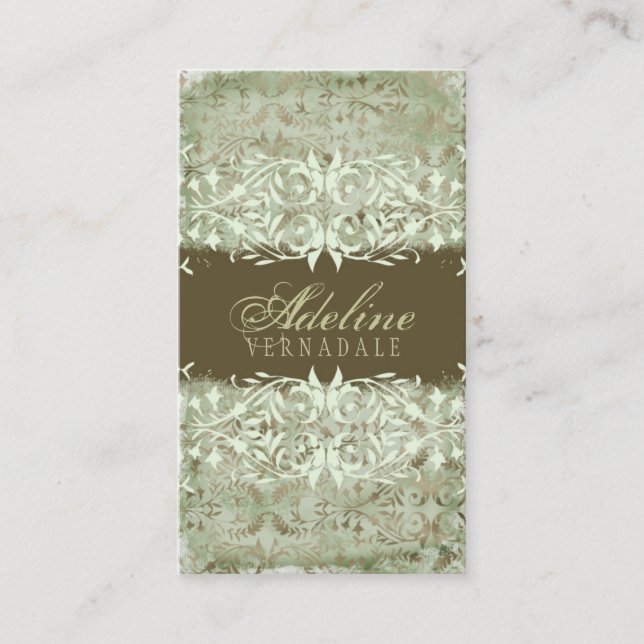 GC | Vintage Melon Sage Business Card (Front)