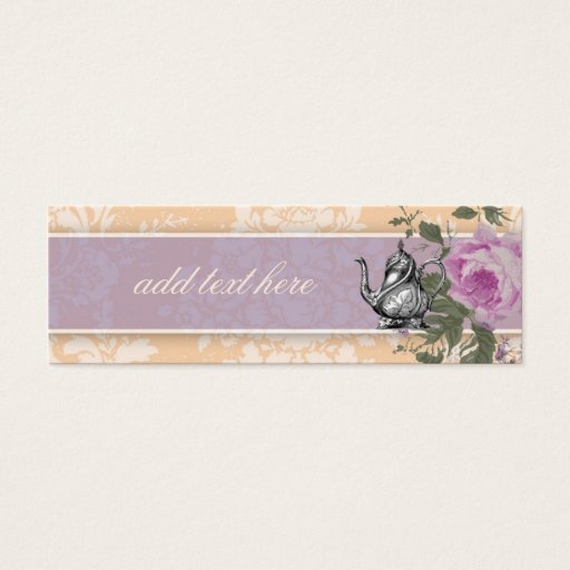 Customizable Gc Vintage Tea Party Tags Business Card Template