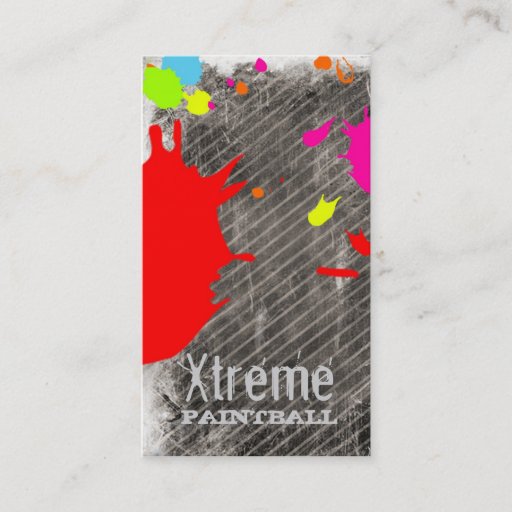 Customizable GC | Xtreme Paint Business Card Template