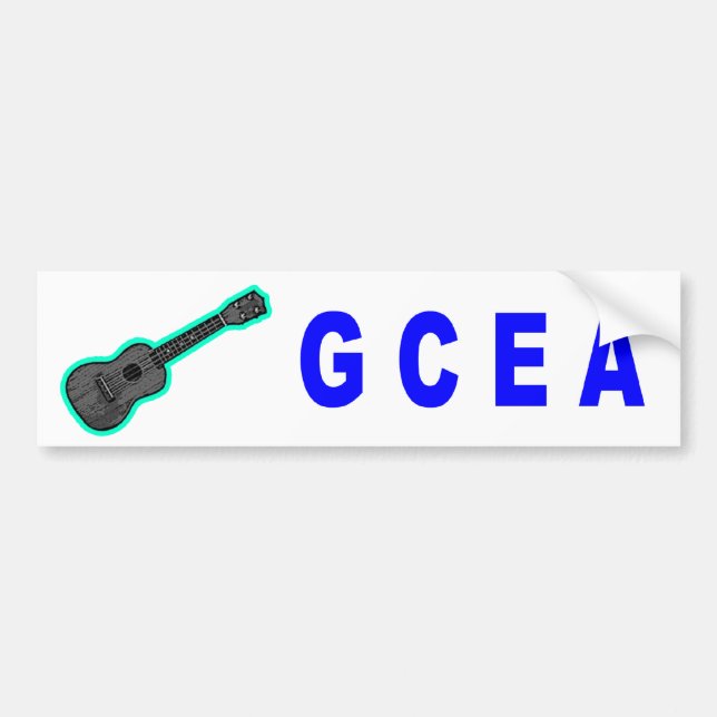 GCEA (Ukulele) Bumper Sticker (Front)