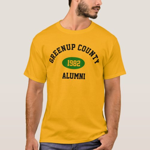 GCHS 82 alumniT_Shirt gold T_Shirt