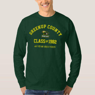 GCHS 82 reunion T-Shirt long sleeve forest green