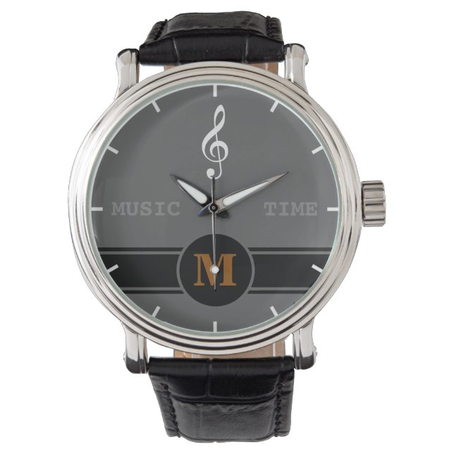 gclef music time personalized watch (Front)