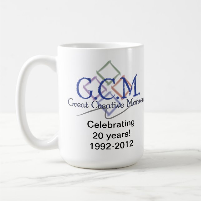 GCM Logo Mug-White Coffee Mug (Left)