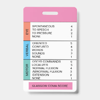 GCS/Consciousness Cheat Sheet for Badge Reel