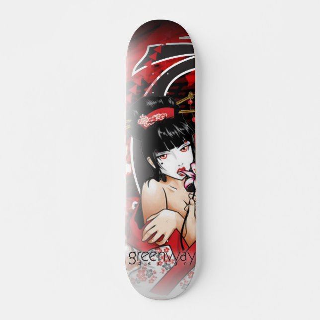 GD Geisha Skateboard Deck (Front)