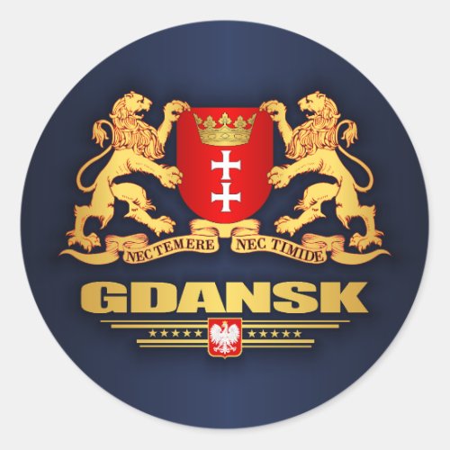 Gdansk COA Classic Round Sticker