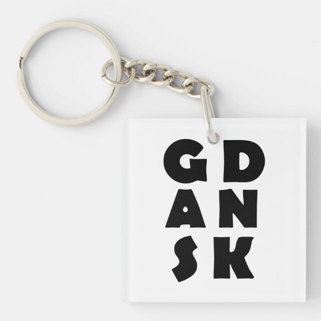 Gdansk Poland Keychain (Front)