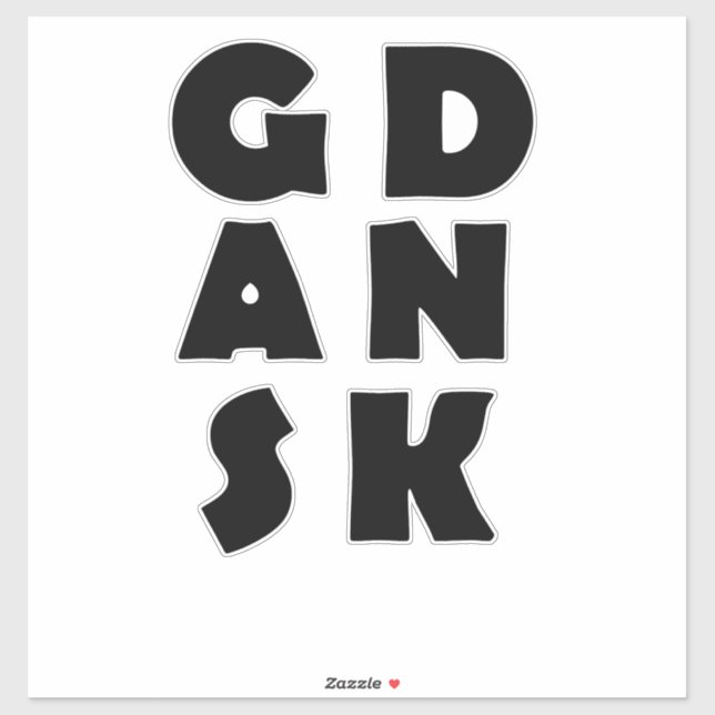 Gdansk Poland Sticker (Sheet)