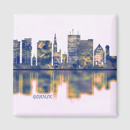 Gdansk Skyline Magnet