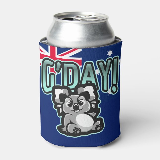 G'day! Aussie Spirit, Kola Can Cooler (Can Front)