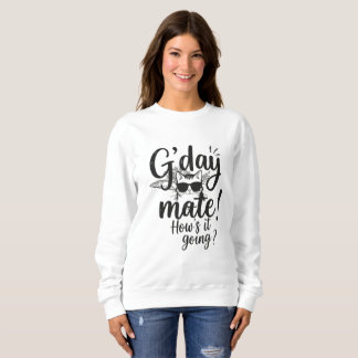 G'day Mate Aussie- Graphic Crewneck Sweatshirt