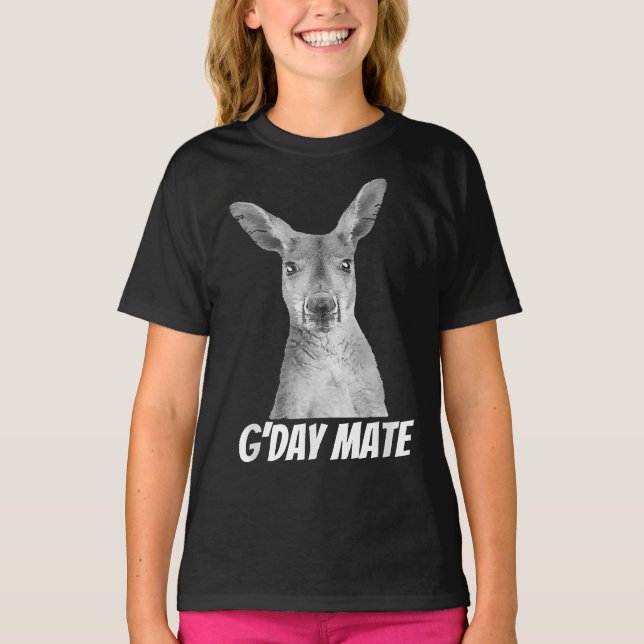 GDay Mate - Australian Kangaroo T-Shirt (Front)