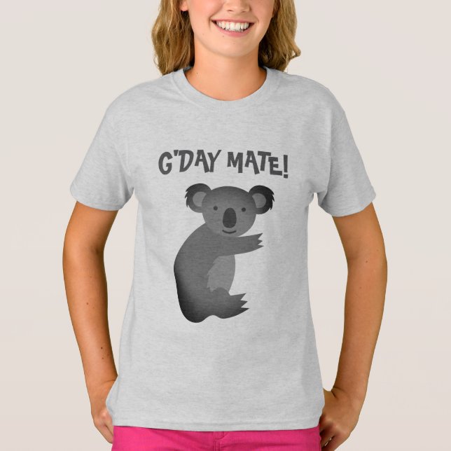 G'Day Mate Australian koala bear T-Shirt for kids (Front)