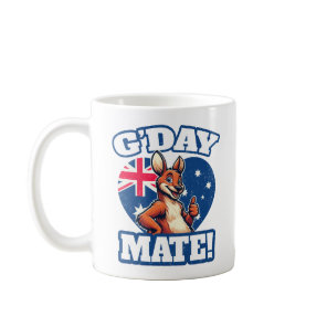 G'day Mate Australian Slang Coffee Mug