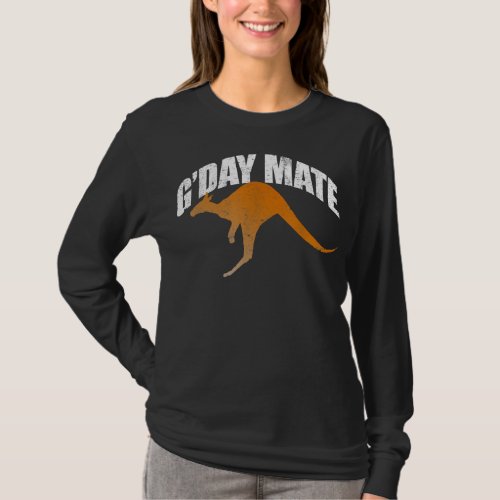 GDay Mate Shirt Funny Kangaroo Shirt Down Under Au