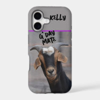 G'day mate smiling goat Customizable