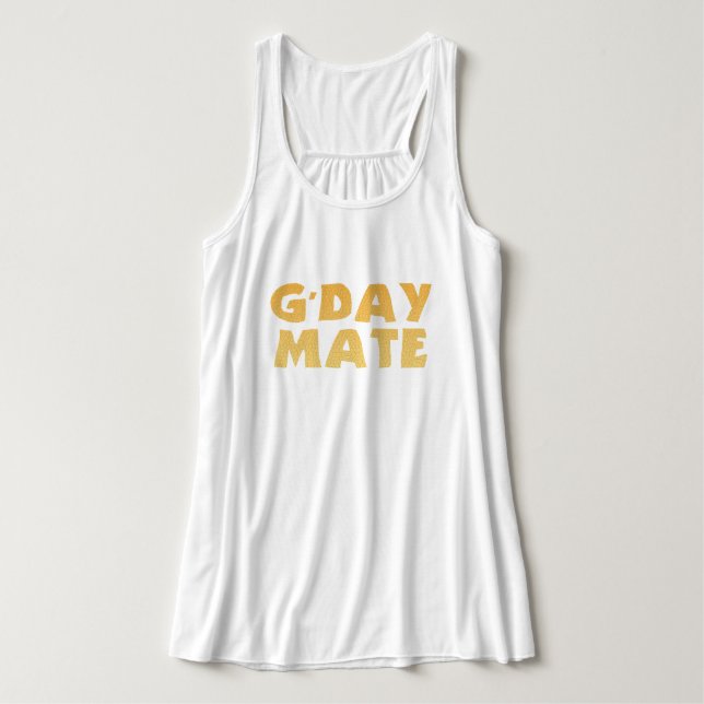 G'Day Mate Tank Top (Design Front)